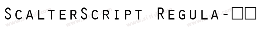 ScalterScript Regula字体转换